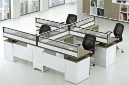 Modern 8 seat straight workstation-DL9626