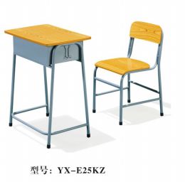 single plastic student desk and chair-YX-E25